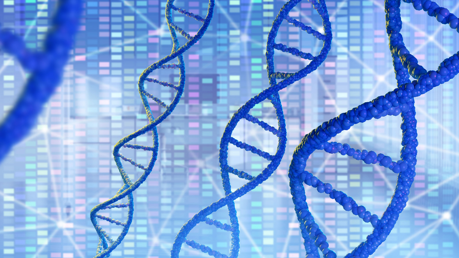 Futuristic city skyline